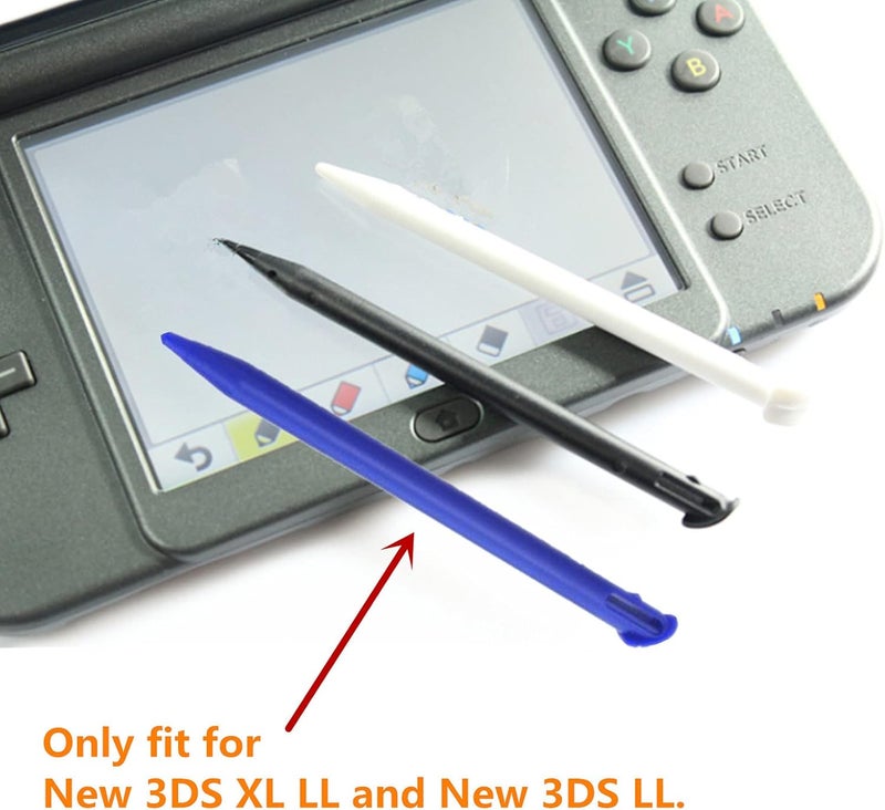 XHBTS 3 Pcs Plastic Replacement Touch Screen Stylus Pen, Compatible with Nintendo New 3DS XL, New 3DS LL (Black) - Image 4